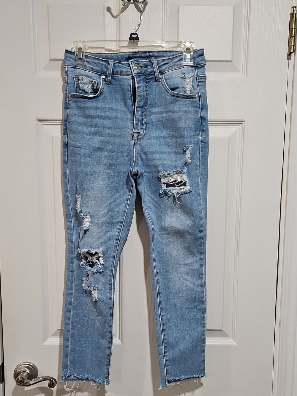 Wax Distressed Jeans